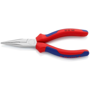 Knipex 25 05 160 Pliers Side Cutting Snipe Nose Side Cutter chrome-plated 6.3 in